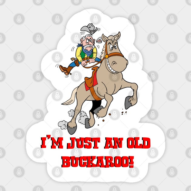 Old Buckaroo Sticker by AceToons